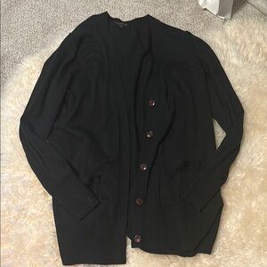 Banana Republic Black Merino Wool Sweater
